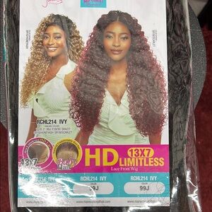 Red Ombre Curly Hair Extensions Voluminous Wigs